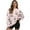Pink-Panda Cherry Blossom, variant on HELLHERO Vintage Butterfly Flower Print Women Oversized Sweatshirt Casual Long Sleeve Pullover Tops Crewneck Sweater Size L