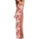 thumbnail image 1 of Gibobby Vestido de fiesta para mujer elegante Vestido largo con abertura alta y falda de hombro anticlinal revelador sexy(Rojo,CH), 1 of 5