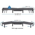 thumbnail image 4 of FITUEYES Support Double Moniteur avec Emplacement pour Téléphone et Tiroir de Rangement, Longueur et Angle Réglables pour 2 Écrans DT115903MB, 4 of 7