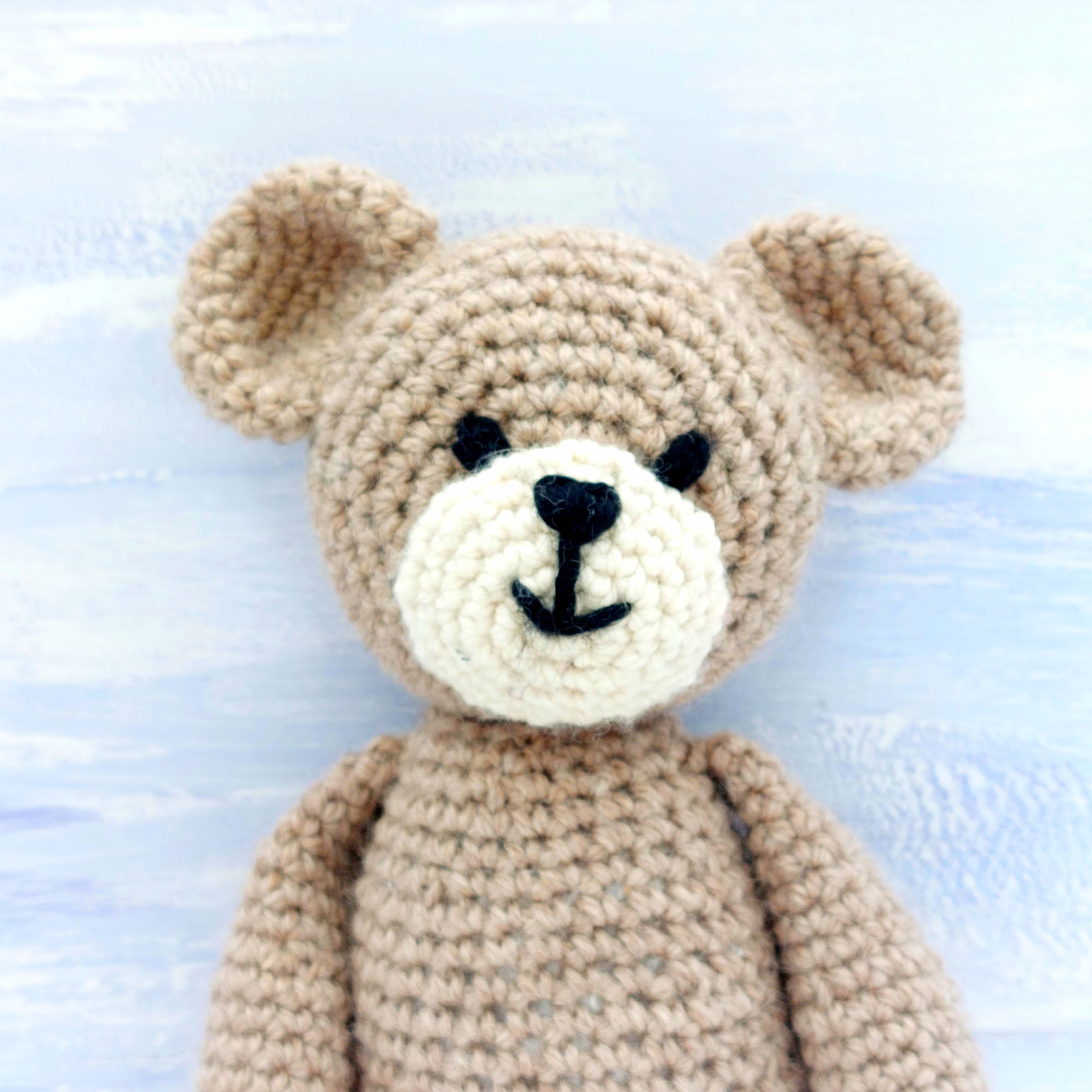 Crochet Kit - Teddy the Bear Complete Beginner Crochet Kit with video tutorials