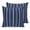 Navy, White, Blue, variant on Pillow Covers 18x18 Set of 2, Boho Navy Blue Throw Pillow Covers Decorative Couch Cushion Cover, Minimalist Farmhouse Striped Microfiber Soft Square Pillowcases for Bedroom Living Room Sofa