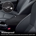thumbnail image 3 of KBH Center Console Armrest Cover for 2017-2023 Subaru Crosstrek/Impreza Accessories, Soft Cozy Nylon Washable Arm Rest Protector Covering for Car, Black, 3 of 8