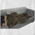 thumbnail image 6 of Checkered Soft Flannel Fleece Throw Blanket, Scottish Tartan Geometrical Pattern Culture Folk Elements, Cozy Plush for Indoor and Outdoor Use, 50" x 60", Charcoal Grey Pale Brown, by Ambesonne, 6 of 6