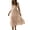 Khaki#women's boho smocked tiered midi dresses, variant on aohooy Women Summer Dresses Casual Square Neck Flutter Sleeve Boho Smocked A-Line Flowy Tiered Modest Midi Sun Dress with Pockets Gray,M