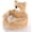 Khaki, variant on Teddy Bear Dog Bed with Arms, 2025 New Cozy Donut Cute Soft Warm Non-Slip Plush Cuddle Bear Pet Bed with Anti-Slip Bottom for Cat and Dogs