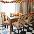 thumbnail image 3 of Thanksgiving Chair Covers Set of 4 Fall Turkey Dining Chair Covers for Party Kitchen Removable Fall Seat Covers for Chairs Thanksgiving Decorations, 3 of 7