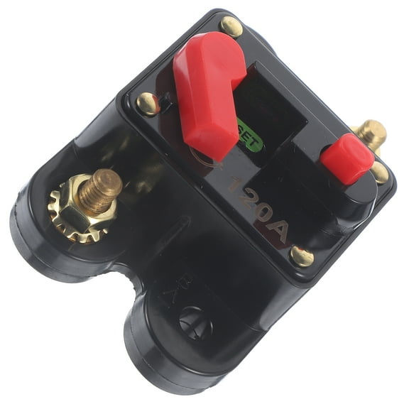 3-Pack 120 with Manual Reset for Trolling Motor, Marine, Auto, Car, Boat, Bike Stereo, Inline Fuse Inverter
