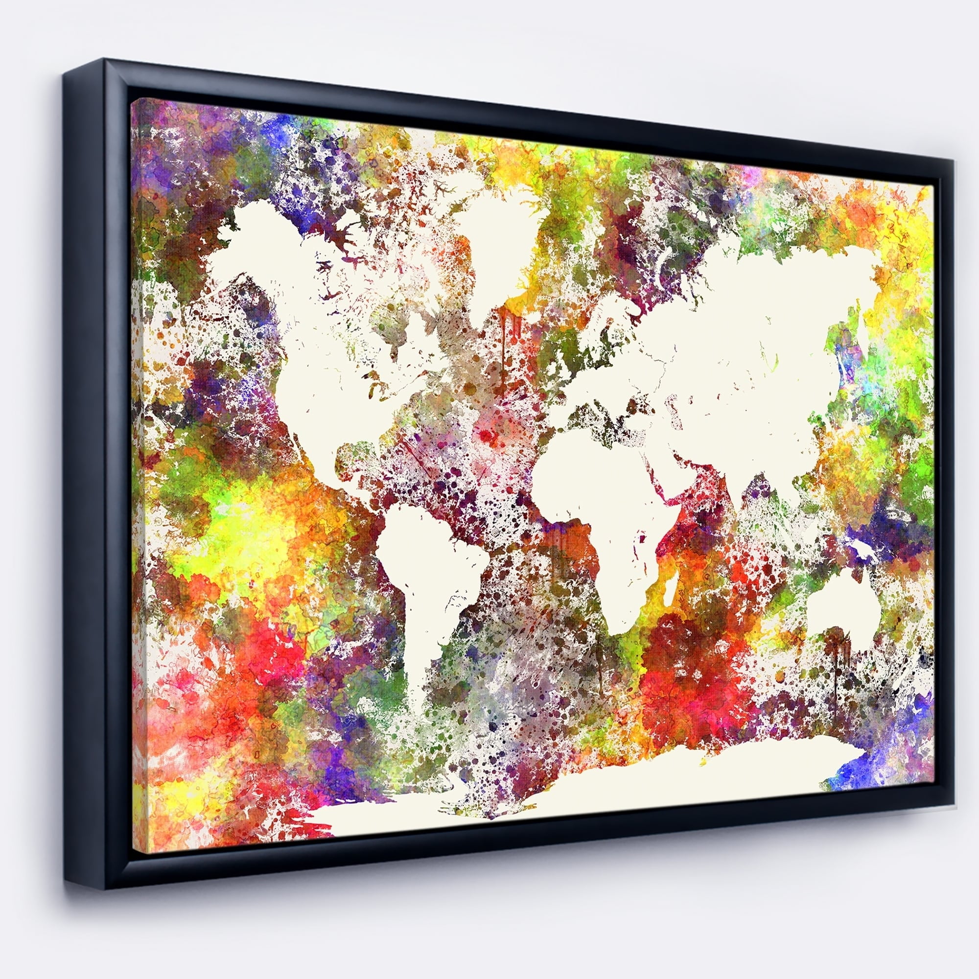 DESIGN ART Designart World Map In Great Colors