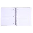 Mintra Home Office Durable Spiral Notebooks, 5 Subject 200 Sheets