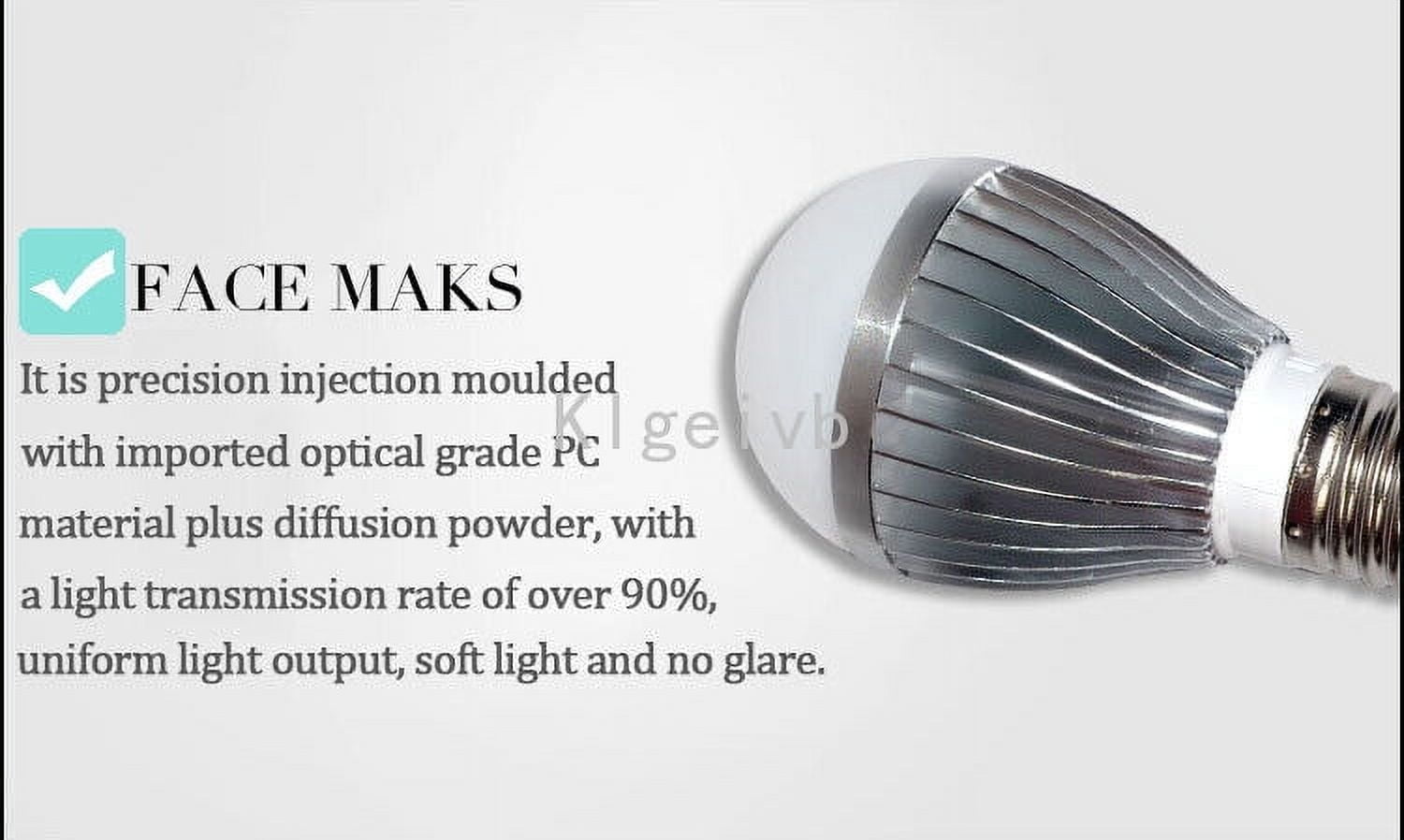 5X 3W high power E27 E26 LED 940nm IR Infrared Light Bulb for CCTV illuminator No Glow, Night Vision for Security CCTV Camera
