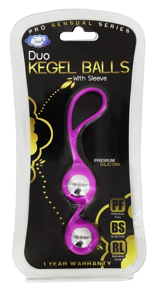 Cloud 9 - Duo Kegel Balls with Sleeve Purple
