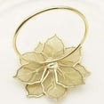 thumbnail image 2 of MKLZ Set of 12 Flower Napkin Rings, Gold Napkin Holder for Table Decor, 2 of 5