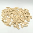 thumbnail image 4 of 50 Pieces Handmade Label Wooden 2-holes Buttons Gift Tags For Scrapbooking Craft 30mm Beige, 4 of 6