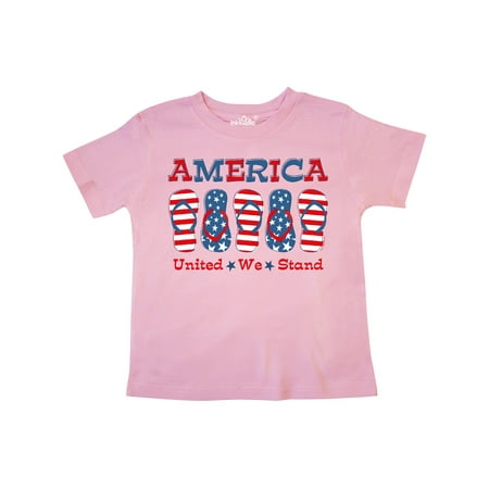 

Inktastic Flip Flop America Gift Toddler Toddler Girl T-Shirt