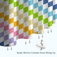 thumbnail image 6 of Pastel Color Checkered Pattern Shower Curtain 36"x72" ,Bathroom Decorative Shower Curtains Set with 12 Hooks,Modern Waterproof Washable Shower Curtain, 6 of 6
