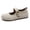 Silver, variant on Flats for Women Mary Jane Flats Round Toe Comfort Walking Shoes with Suede for Daily & Walking