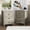 Gray-2PCS, variant on NEGYLIM Nightstand with Drawer for Bedroom, Farmhouse End Table with Charging Station, Wood Side Table with Storage Drawer for Living Room,Gray