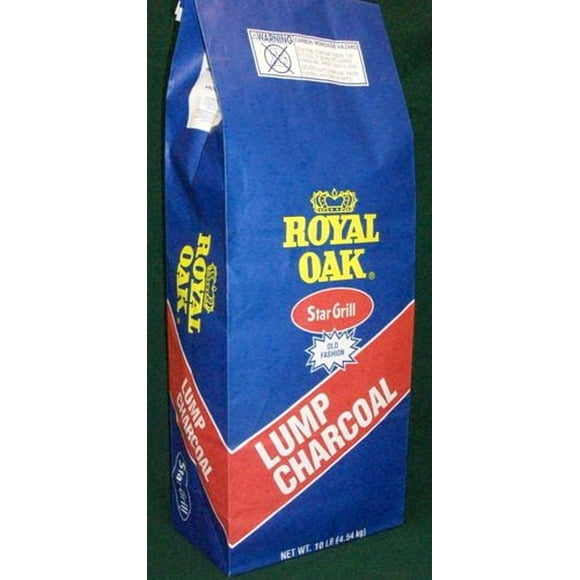 Royal Oak Lump Charcoal 10 lbs, All Natural Hardwood Charcoal