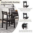thumbnail image 4 of Atumon Round Dining Room Set for 4, Dining Set Furniture with Extendable Table and 4 Chairs, Wood Dining Table Set for 4, 5 Piece Farmhouse Dining Table Set for Kitchen Dining Room, Espresso, 4 of 10