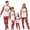 Red, variant on Christmas Family Pajamas Matching Set, Long Sleeve Letters Print T-shirt with Plaid Pants Sleepwear Loungewear