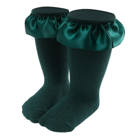 

kpoplk Children Kids Socks Soft Bottom Toddler Shoes Socks Princess Socks Floor Socks Long Socks Rag Doll Socks(Green)