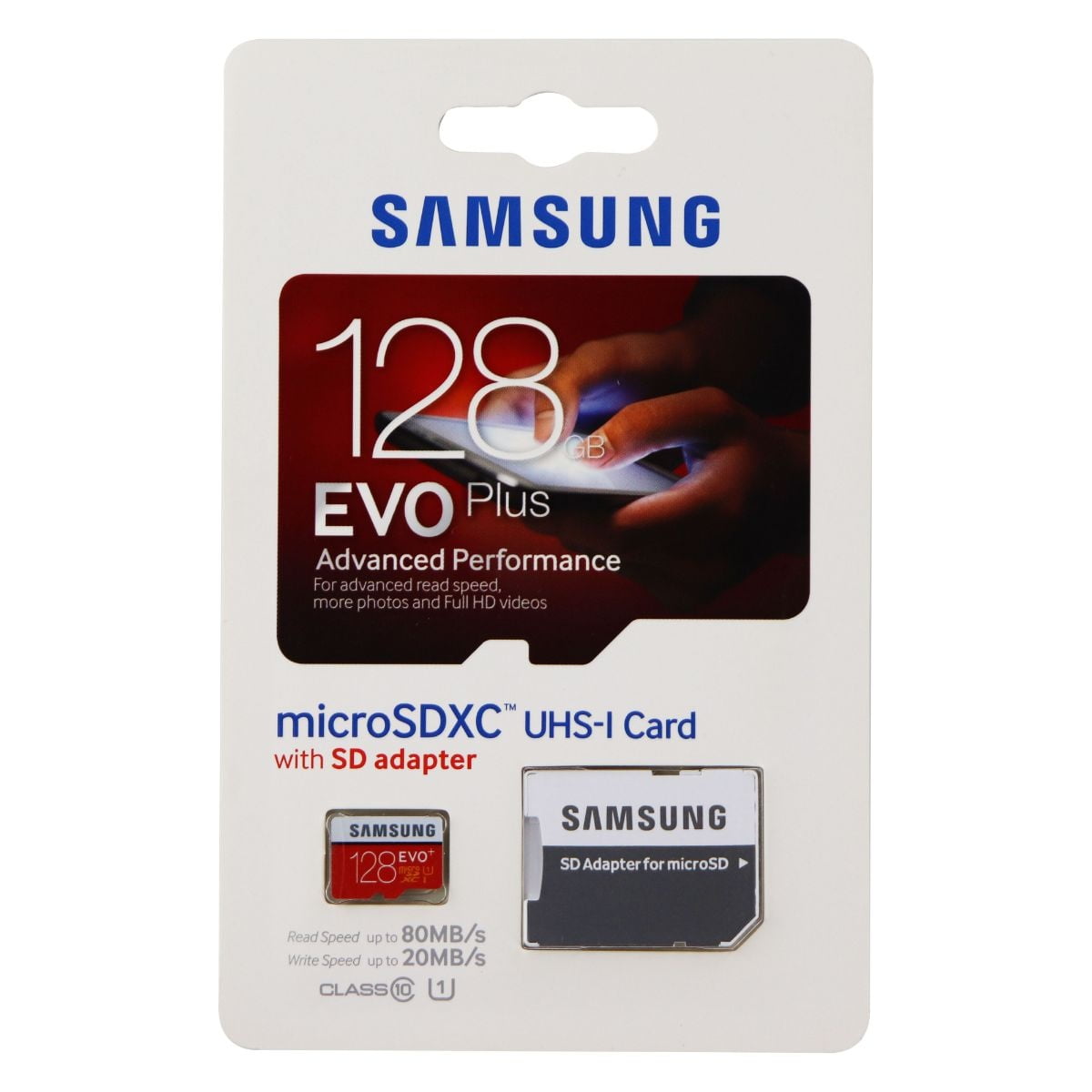 Samsung 128gb Evo Plus Uhs I Class 10 Micro Sdxc Card With Adapter Walmart Canada