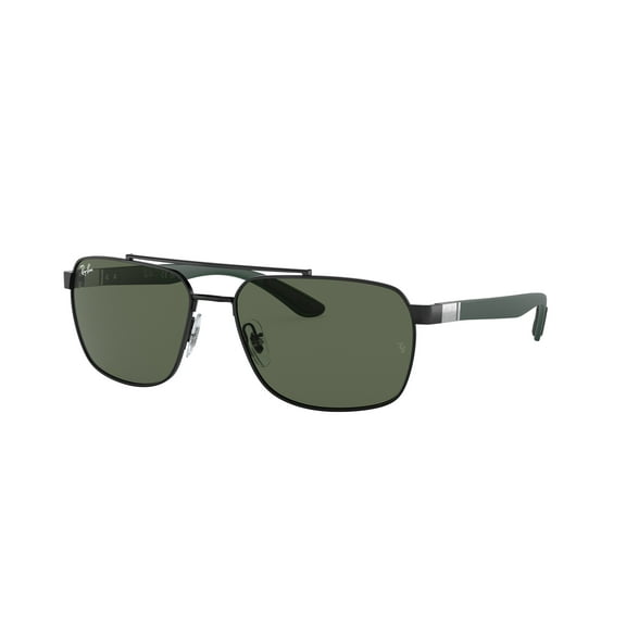 Ray Ban Dark Green Rectangular Men's Sunglasses RB3701 002/71 59