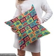 thumbnail image 5 of Ambesonne Retro Fabric by the Yard Upholstery, Colorful Cameras in Squares, 3 Yards, Multicolor, 5 of 5