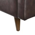 thumbnail image 5 of Loveseat Sofa, Brown, Leather, Modern Contemporary, Mid Century Living Hotel Lounge Cafe Lobby, 5 of 8
