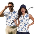 thumbnail image 2 of HUIACONG Sea Turtle His and Hers Matching Outfits Quarter Zip Collared Shirts for Men Short Sleeve Quick Dry Breathable Casual Golf Tops for Outdoor Sports Vacation Wear Man XL, 2 of 7