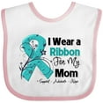 thumbnail image 3 of Inktastic Mom Ovarian Cancer Ribbon Boys or Girls Baby Bib, 3 of 4