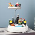 thumbnail image 3 of Bearachild Adorno navideño LED luminoso giratorio caja de música Navidad resina creativa artesanía Navidad luz caja de música Kits de decoración para fiestas No. 4 Bearachild HA042032-04, 3 of 6