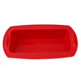 thumbnail image 1 of Pan BLESIY Molde de silicona Rectángulo para hornear rojo 27.5x14 6.5 cm, 1 of 8