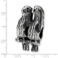 thumbnail image 5 of Love Birds Charm .925 Sterling Silver Antiqued Finish Reflection Beads - QRS373, 5 of 6