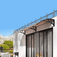 thumbnail image 4 of Magshion 94.5" x 39" UV Protection Polycarbonate Door and Window Awning, Rust Resistant, Black, 4 of 9