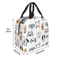 thumbnail image 3 of Lsque Puppy Pattern Lunch Bag Women/Men Insulated Lunch Box,Small Leakproof Cooler Food Lunch Containers Reusable High Capacity Lunch Tote Bags, 3 of 6