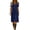 A199-Navy, variant on Sokhug Womens Midi Dress Short Sleeve V Neck Button Front Empire Waist Loose Solid Summer Dresses A Line Dress with Pockets