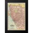thumbnail image 2 of Rand McNally 10x14 Black Modern Framed Museum Art Print Titled - Buffalo New York - Rand McNally 1892, 2 of 5