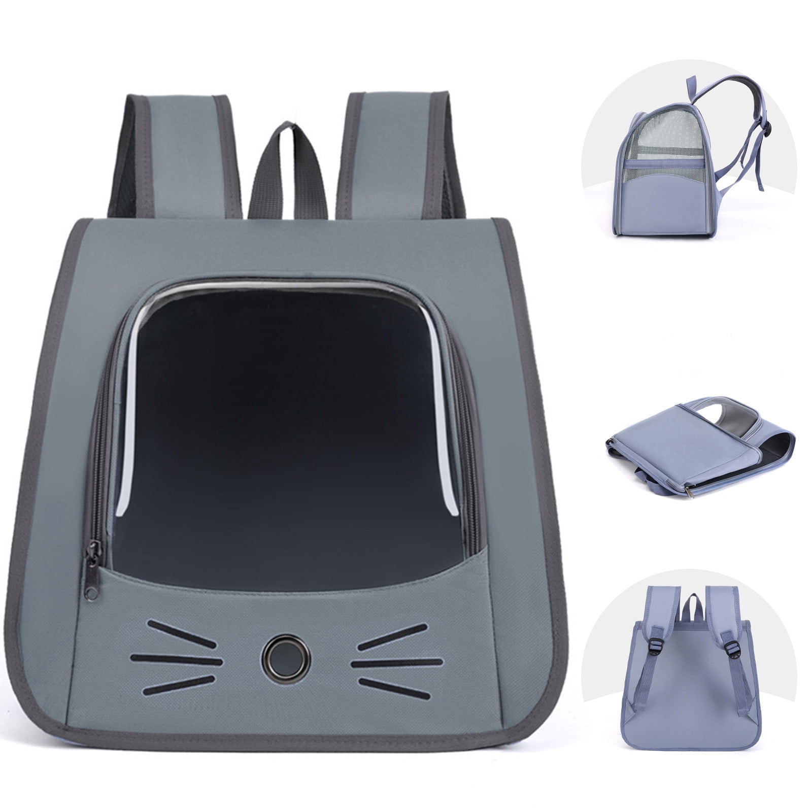 Handheld Backpack 2 In 1 Cats Carrier Foldable Pet Backpack for Small Dogs Cats Pet Sling Carrier Suitable for Outdoor Hiking Vet Visits Travel