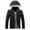 Black #33, variant on symoid Mens Parkas- Fashion Autumn and Winter Stitching Warm Hooded Casual Jacket Cotton Clothes Black XXXXXL