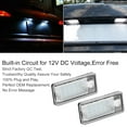 thumbnail image 2 of Luces de matrícula Ecomeon 2 Piezas LED para coche compatible con Audi A3 S3 A4 S4 B6 B7 A6 C6 S6, 2 of 5