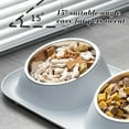 thumbnail image 6 of SHENGXINY 1PCS Dog Bowls Double Dog Water and Food Bowl,High Foot Feeding Plastic Pet Bowl ,Cats Food Bowl ,Water Bowl White 15.7x9x3.1in, 6 of 6