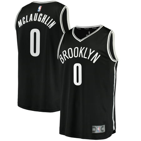 Jordan McLaughlin Brooklyn Nets Fanatics Branded Fast Break Replica Jersey - Icon Edition -