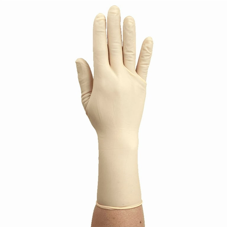 Dynarex Sterile Disposable Latex Surgical Gloves, Powder-Free