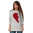 thumbnail image 5 of Other Half Heart Cute Matching Set Plus Size Long Sleeve Graphic Tee Shirt Brisco Brands 3X, 5 of 6