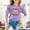 Light Purple, variant on Cute Shirts for Girls Crew Neck Short Sleeve T Shirts Casual Girls 100 Days Of School Shirt Letter Print Holidays Tops T Shirts for Boys and Girls Orange,120（4-5 Years）
