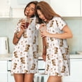 thumbnail image 4 of Picia Fall Squirrel Pattern Women’s Nightdress – Casual Short-sleeved Loose-Fit Sleepwear, Soft Cotton Short-Sleeve Sleep Shirt for Relaxation & Comfort, 4 of 6
