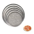 thumbnail image 2 of Linyer Pizza Baking Screen Aluminum Reusable Round Shaped Pastry DIY Bake Tray Heat Resistant Grill Pie Net Kitchen Oven Bakery  10 Inch, 2 of 8