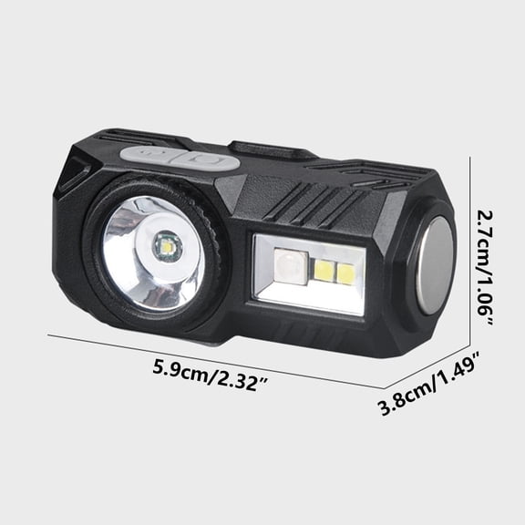 Hovmgk USB Charging Induction Headlight LED, 5 Light Modes, Waterproof & Lightweight Rechargeable Headlamp with Magnetic Clip, Type-C Fast Charging, Ideal for Night Fishing & Outdoor Activities