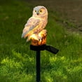 thumbnail image 2 of PLINVON Outdoor Solar Light, Hand-Sprayed Paint Owls Shape Decorative Garden Stakes,Solar Powered Led Lamp Waterproof for Walkway Yard Lawn Landscape, 2Pack, 2 of 7
